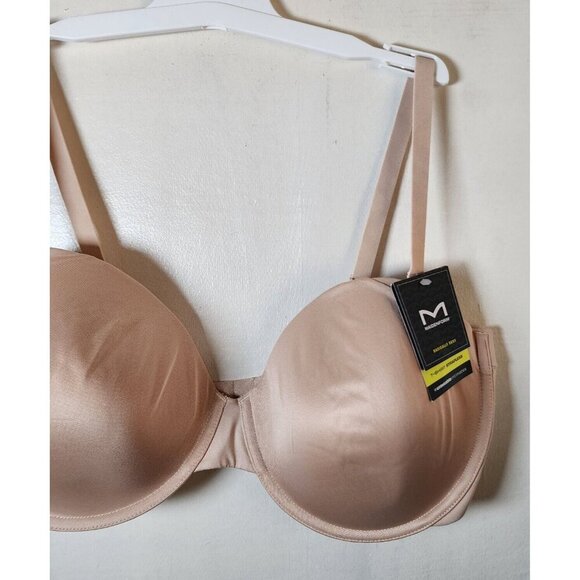 New Maidenform Women's Beige Underwire Lightly Line Bra Adjustable Straps 38DD - Picture 2 of 4
